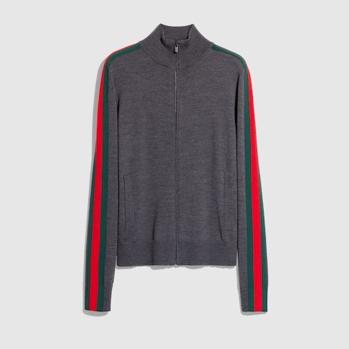 Women's Fine Wool Web Zip Jacket