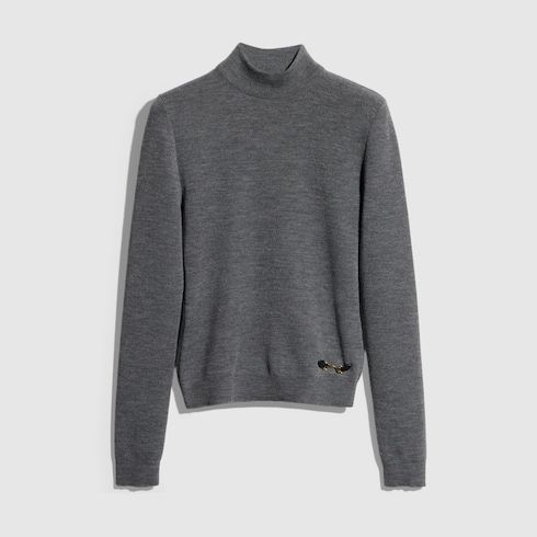 Women's Fine Rib Knit Wool Top