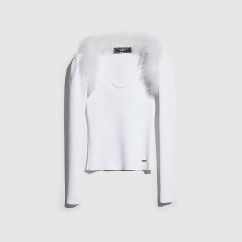 Women's Rib Viscose Tank Top with Cardigan