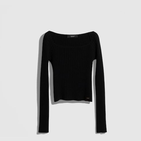 Women's Rib Wool Cashmere Top