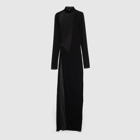 Women's Viscose Crêpe Jersey Long Dress