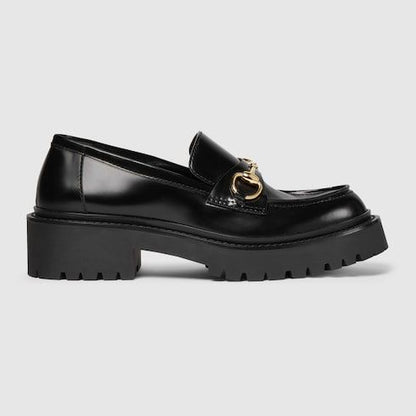 Women's loafer with Horsebit and lug sole