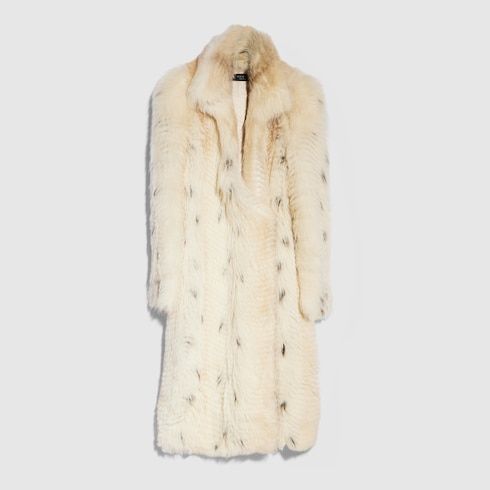 Women's Long Hair Shearling Coat