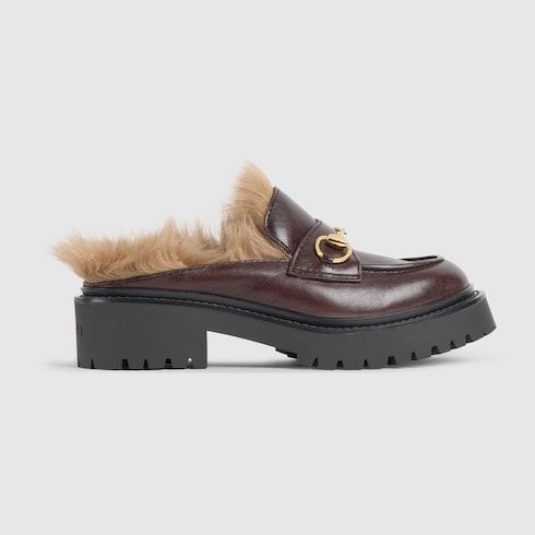 Women's mule with Horsebit and lug sole