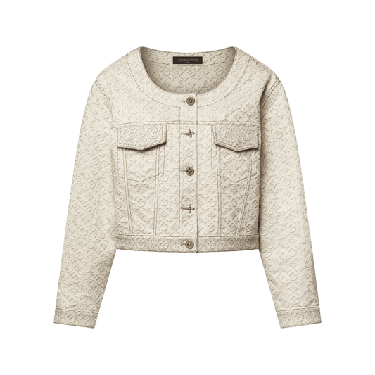Women's 3D Monogram Denim Jacket