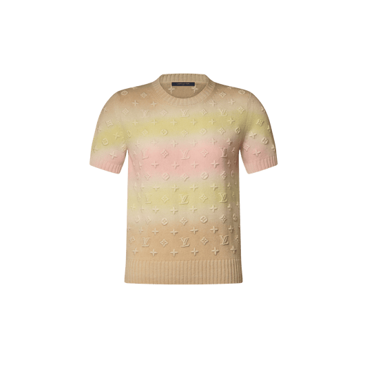 Women's 3D Monogram Tie Dye Knit Top