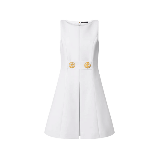 Women's Anchor Button A-Line Dress