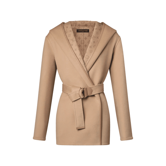 Women's Belted Short Wrap Pea Coat