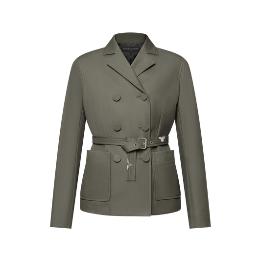 Women's Belted Double-Breasted Jacket