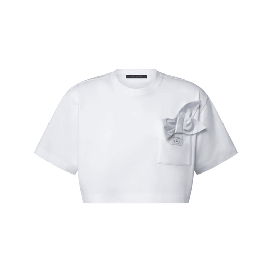 Women's Bow Pocket Crop Top