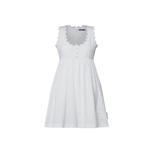 Women's Broderie Trim Babydoll Dress