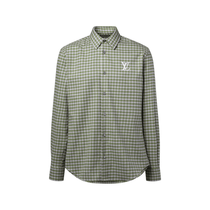 Men's Check Long-Sleeved Flannel Shirt