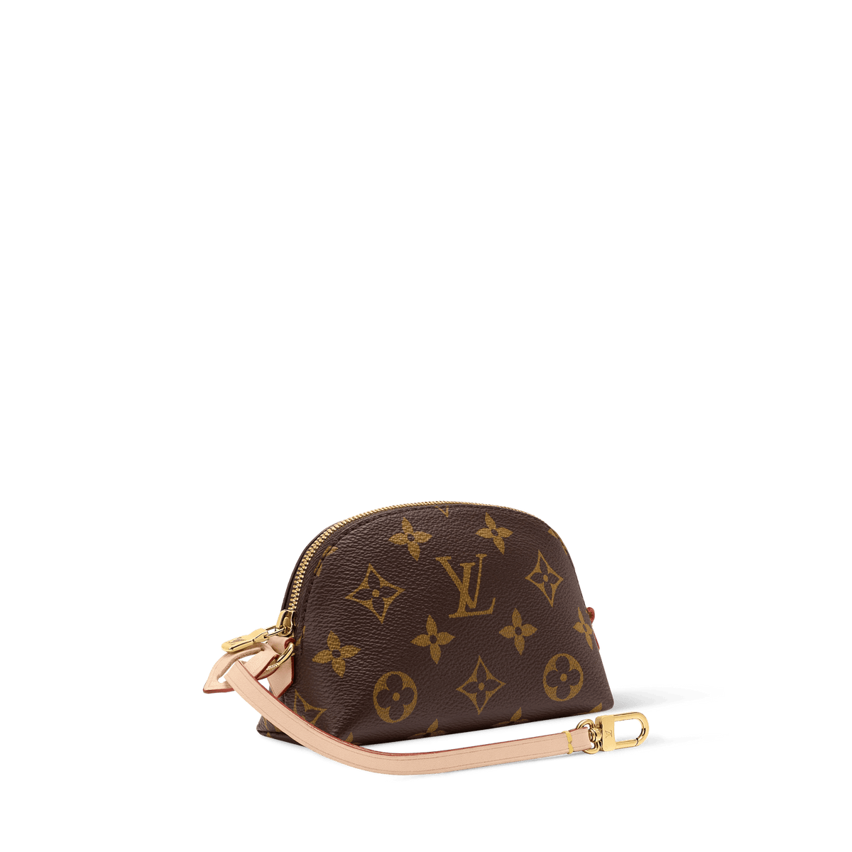 Women's Cosmetic Purse Monogram Coated Canvas Pouch M25653