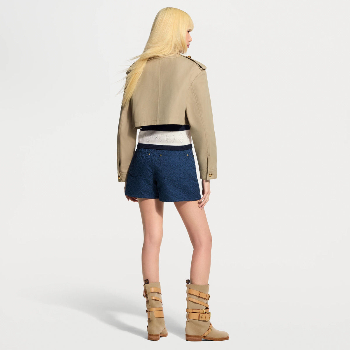 Women's Cropped Epaulette Jacket