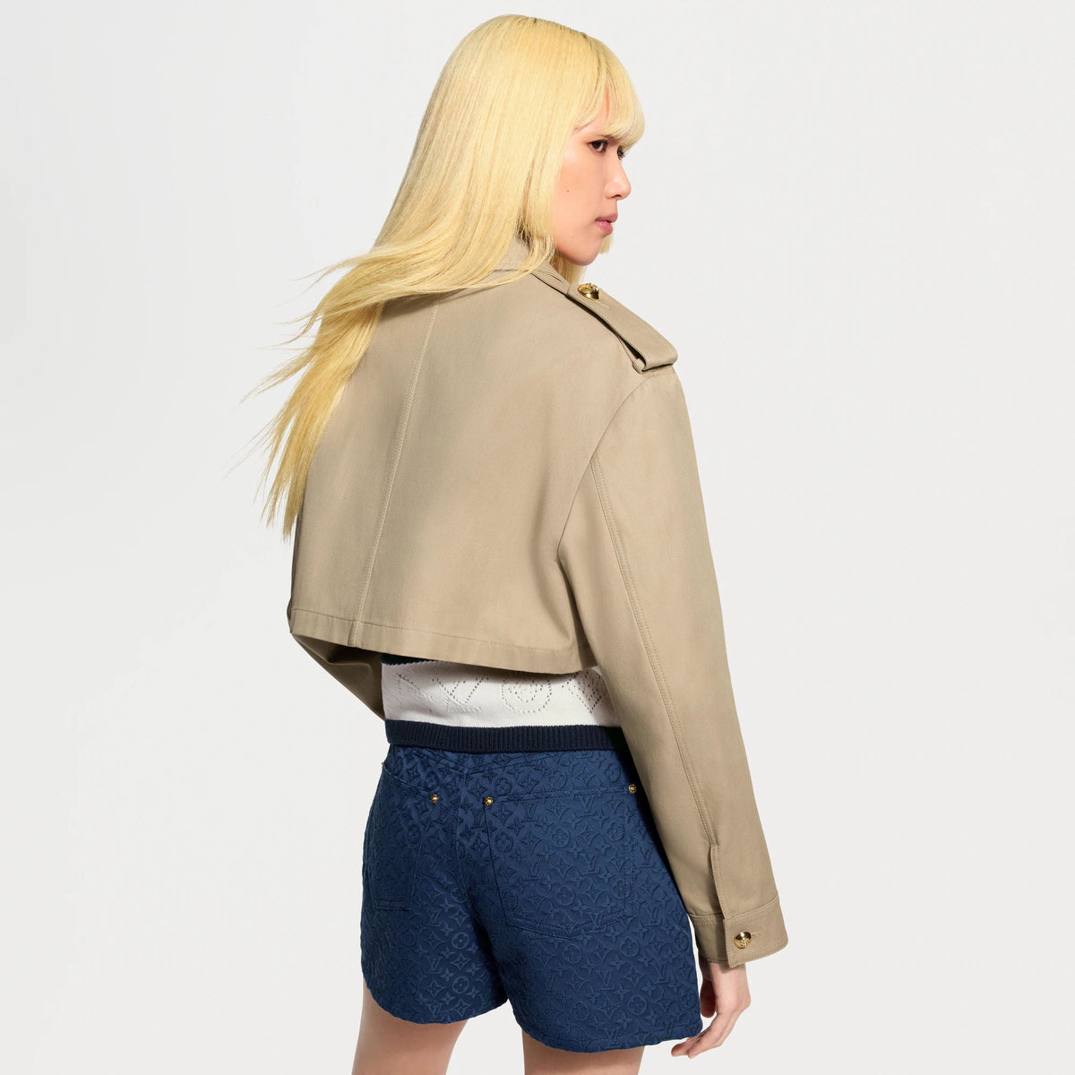 Women's Cropped Epaulette Jacket