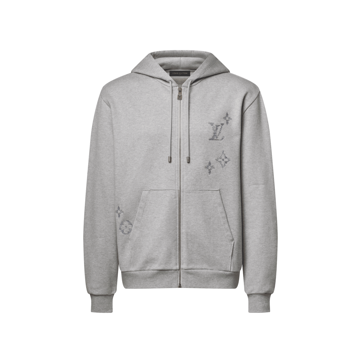 Men's Embroidered Signature Zipped Hoodie