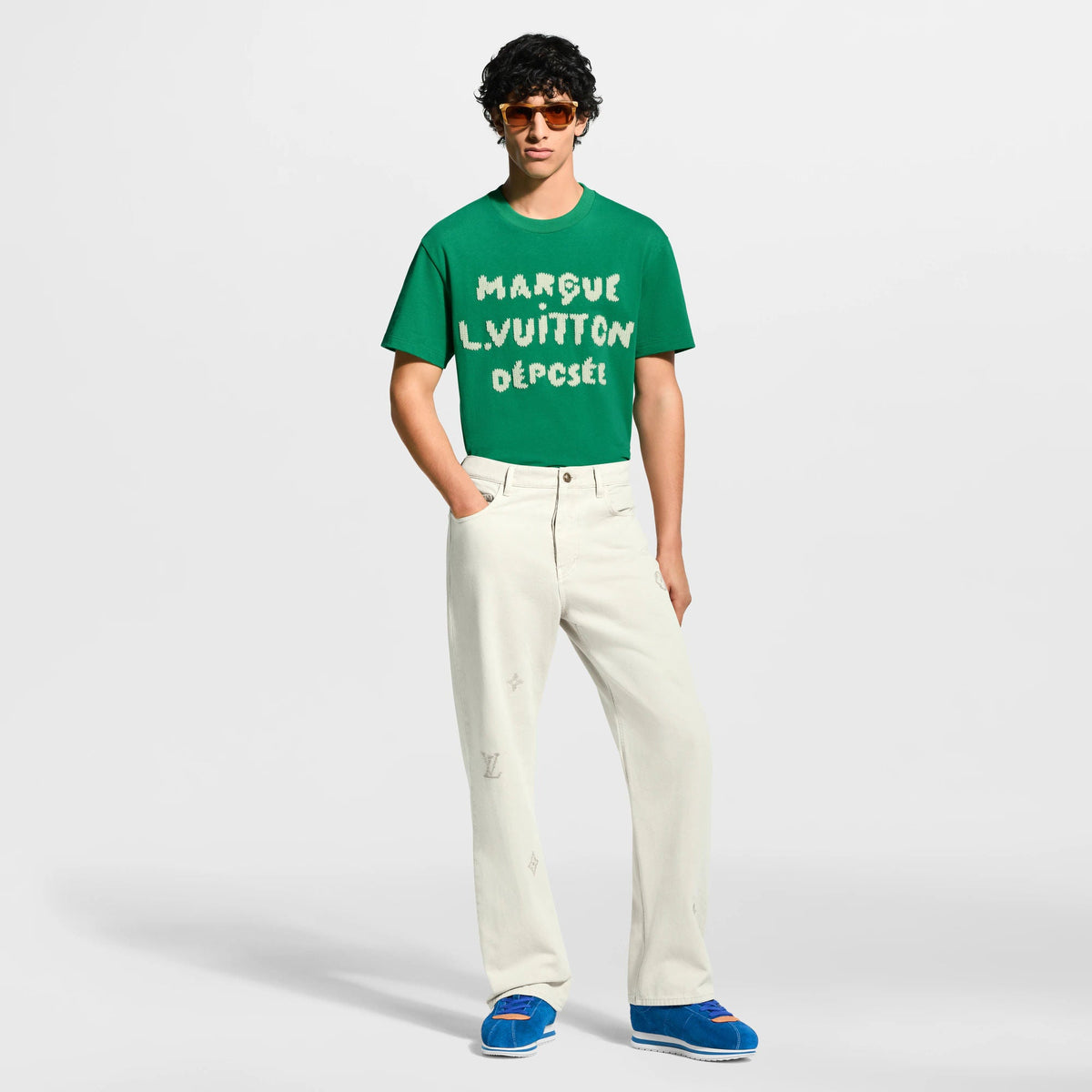 Men's Embroidered Signature Short-Sleeved T-Shirt