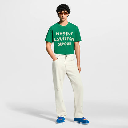 Men's Embroidered Signature Short-Sleeved T-Shirt