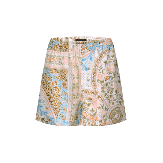 Women's Flower Foulard Boxer Shorts