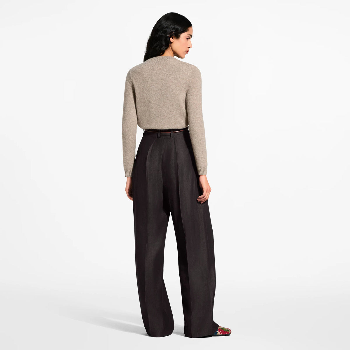 Women's Floral Detail Cashmere Knit Cardigan