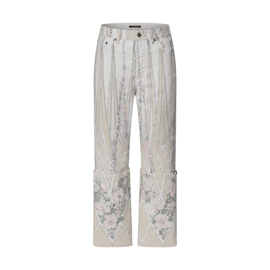 Women's Floral Wallpaper Print Pants