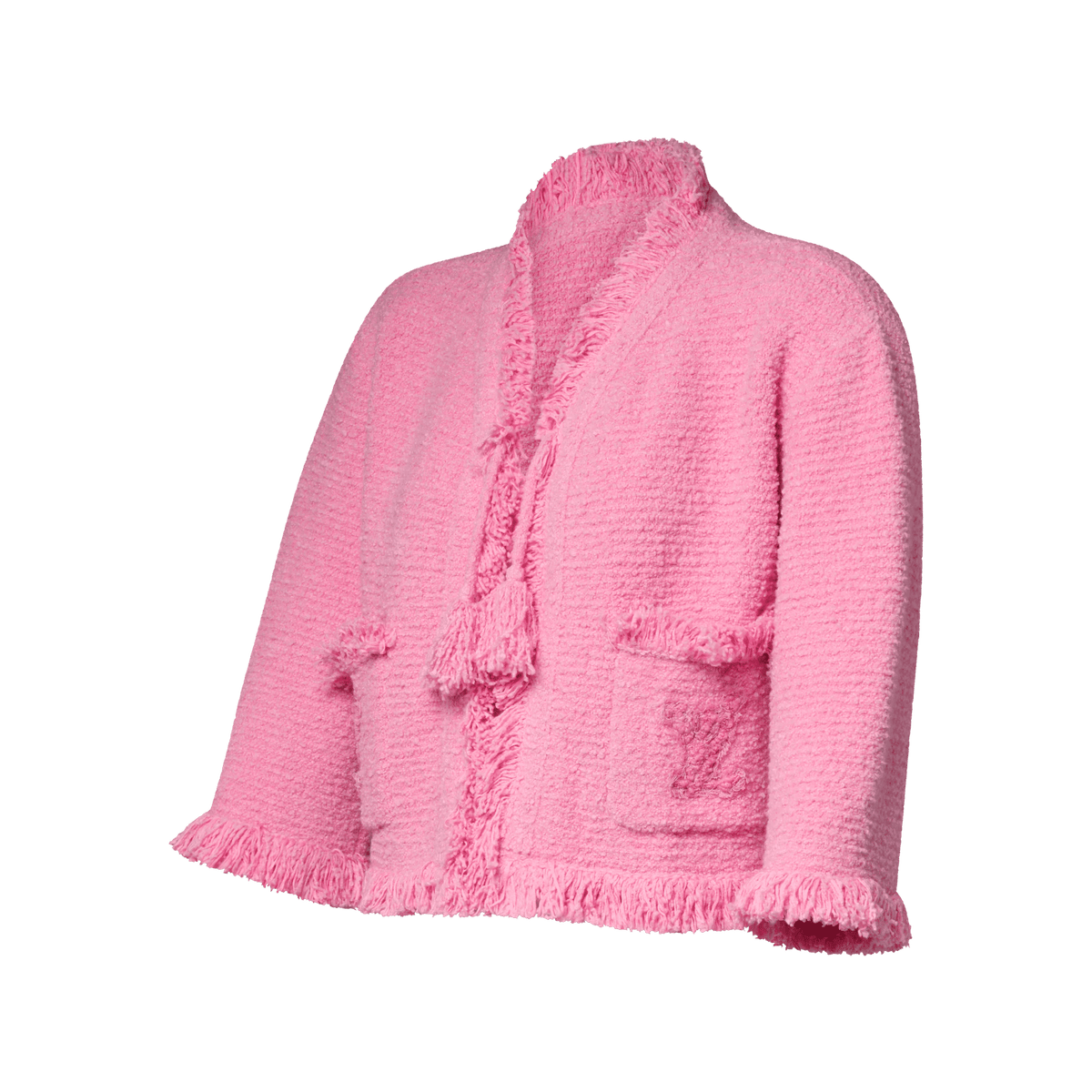 Women's Fringe Hem Toweling Jacket