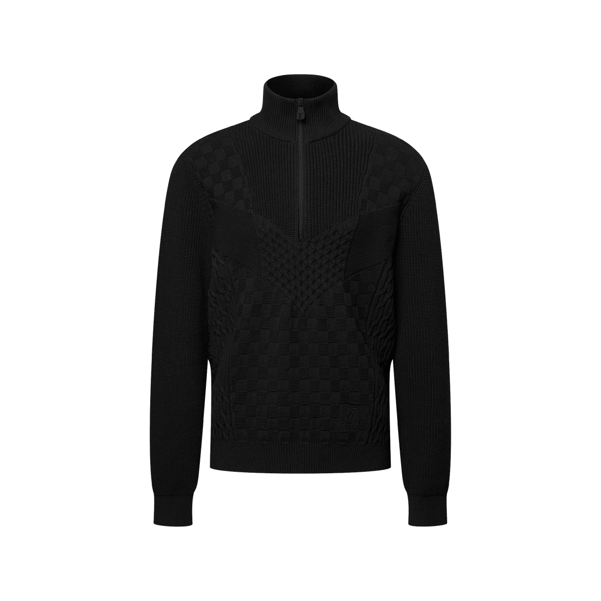 Men's Half-Zip Knitted Signature Cotton Pullover