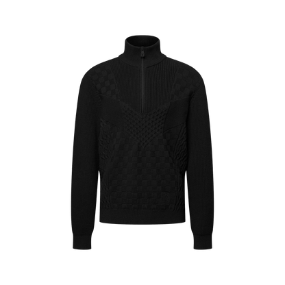 Men's Half-Zip Knitted Signature Cotton Pullover