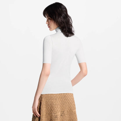Women's High Neck Knit Top
