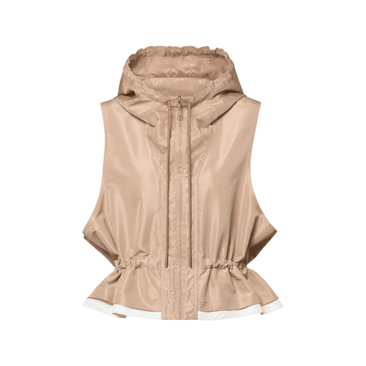 Women's Hooded Peplum Gilet