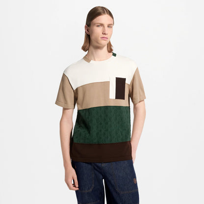 Men's Jacquard Short-Sleeved Crewneck