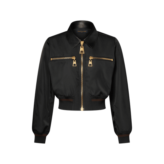 Women's Leather Insert Jacket