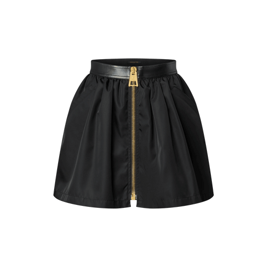Women's Leather Insert Mini Skirt