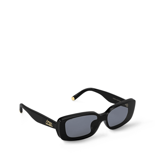Women's Script Low Rectangle Sunglasses