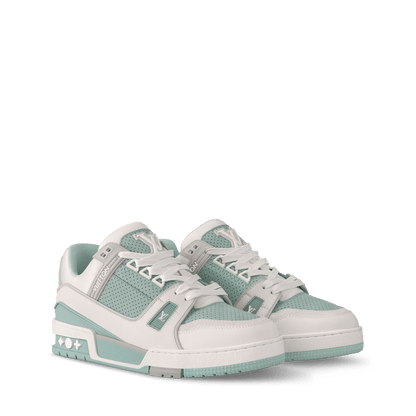 Women's LV Trainer Sneaker Perforated Calf Leather 1AHWRJ