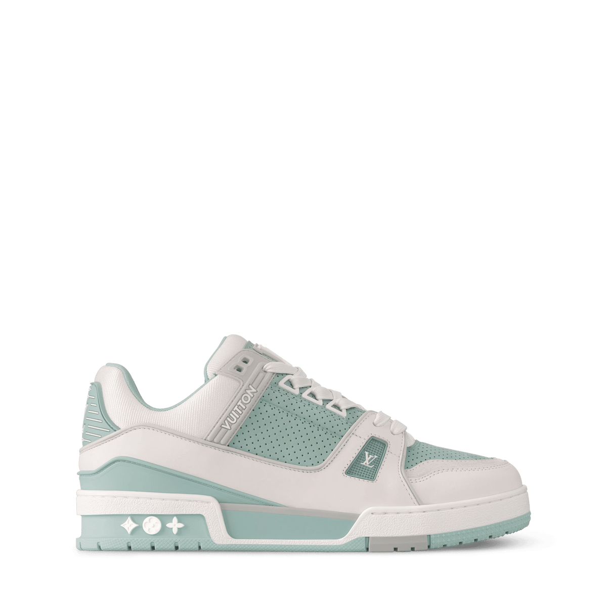 Women's LV Trainer Sneaker Perforated Calf Leather 1AHWRJ