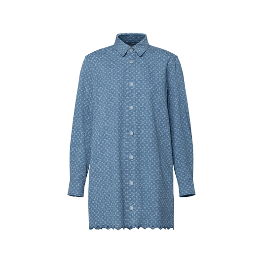 Women's Monogram Denim Shirt Dress