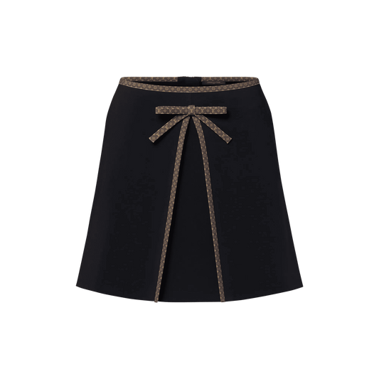 Women's Monogram Bow Mini Skirt