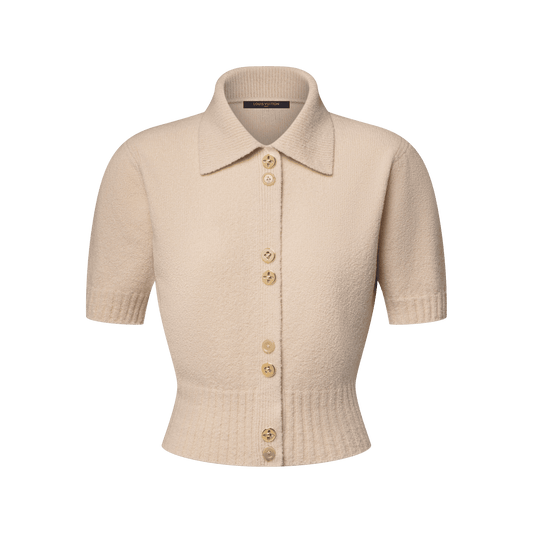 Women's Monogram Button Knit Top