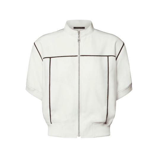 Women's Monogram Accent Short-Sleeved Bomber Jacket