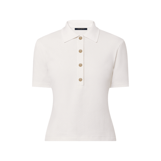 Women's Monogram Piqué Polo Top