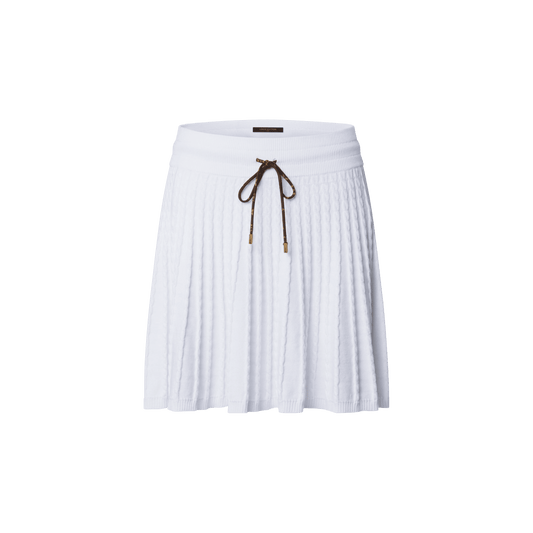 Women's Monogram Drawstring Knit Skirt
