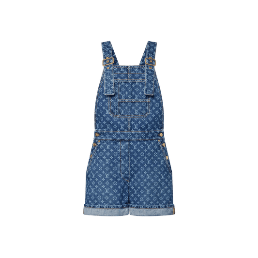 Women's Monogram Denim Overalls