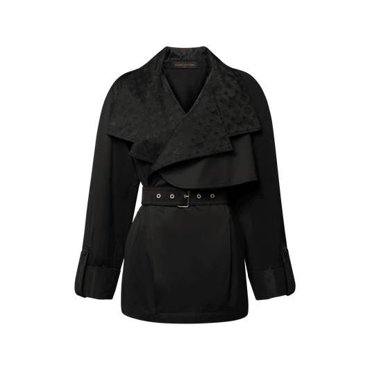 Women's Monogram Accent Short Trench Coat