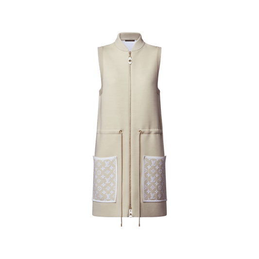 Women's Monogram Accent Zip-Up Dress