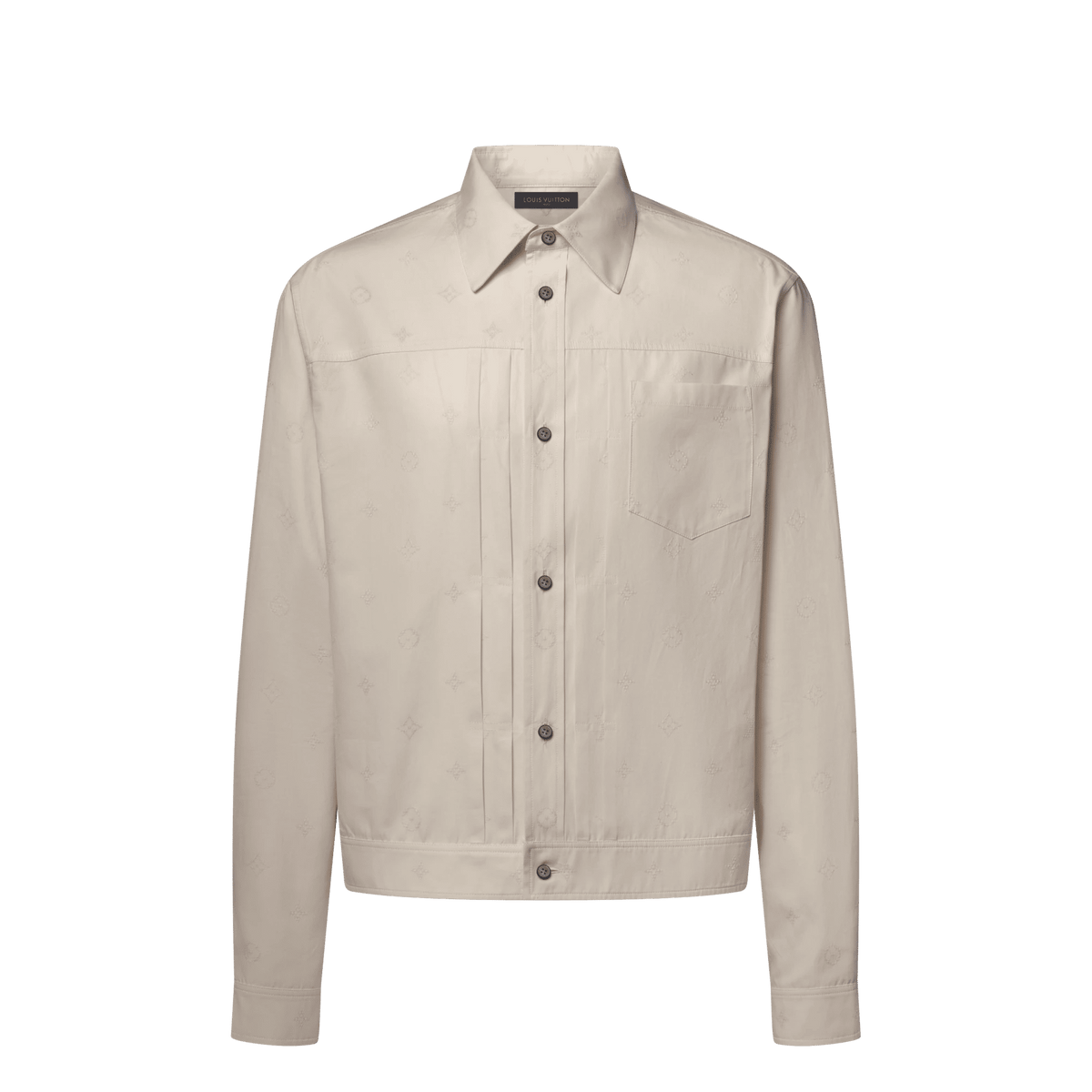 Men's Monogram Embroidered Light Trucker Shirt
