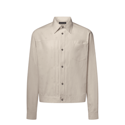 Men's Monogram Embroidered Light Trucker Shirt