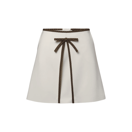 Women's Monogram Bow Mini Skirt