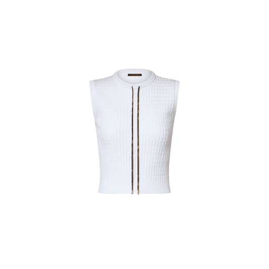 Women's Monogram Drawstring Knit Top