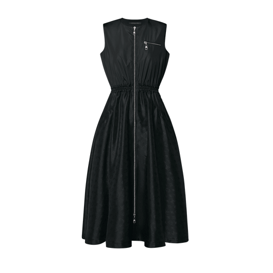 Women's Monogram Accent Zip-Up Dress